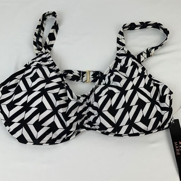 Bikini Top with Floating Bra Built In Size 14 - Picture 1 of 5